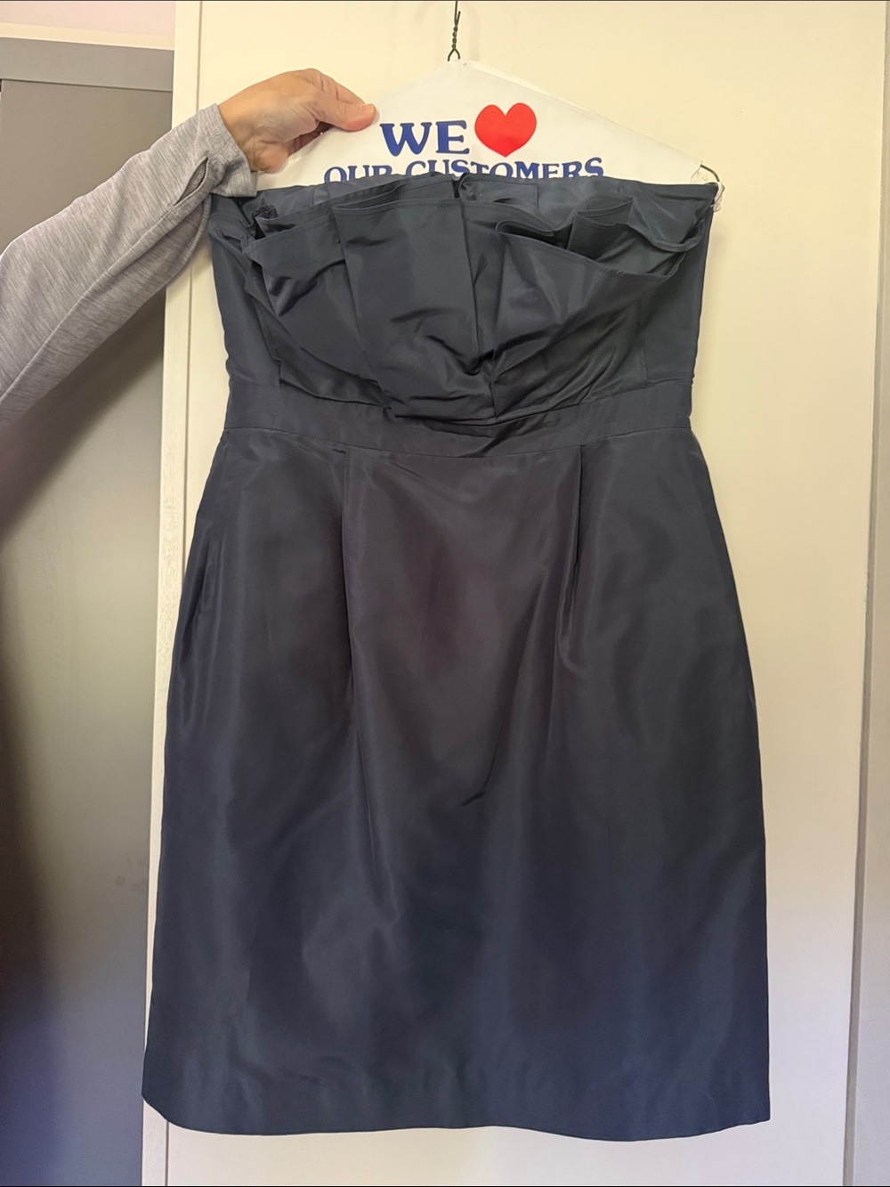 Strapless Navy Cocktail Dress